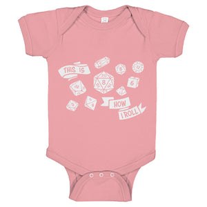 Baby Onesie This is How I Roll 100% Cotton Infant Bodysuit
