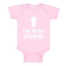Baby Onesie I'm with Stupid Up 100% Cotton Infant Bodysuit
