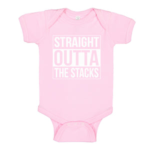 Baby Onesie Straight Outta the Stacks 100% Cotton Infant Bodysuit