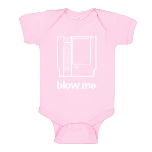 Baby Onesie Blow Me Game Cartridge 100% Cotton Infant Bodysuit