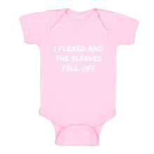 Baby Onesie I Flexed and the Sleeves Fell Off 100% Cotton Infant Bodysuit