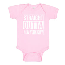 Baby Onesie Straight Outta New York City 100% Cotton Infant Bodysuit