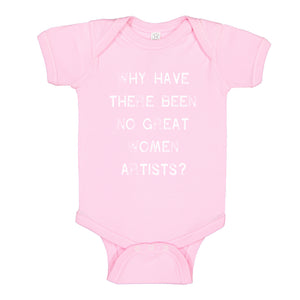 Baby Onesie No Great Women Artists 100% Cotton Infant Bodysuit