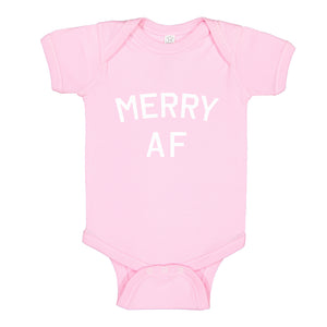 Baby Onesie Merry AF 100% Cotton Infant Bodysuit