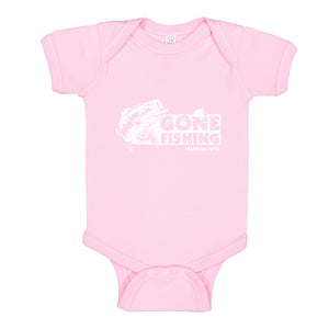 Baby Onesie Gone Fishin 100% Cotton Infant Bodysuit
