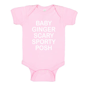 Baby Onesie Spice Names 100% Cotton Infant Bodysuit