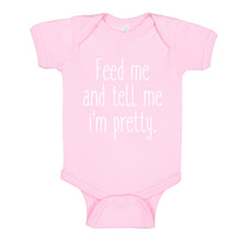 Baby Onesie Feed Me and Tell Me I'm Pretty 100% Cotton Infant Bodysuit