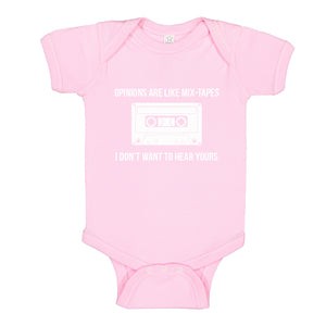 Baby Onesie Opinions are like Mixtapes 100% Cotton Infant Bodysuit