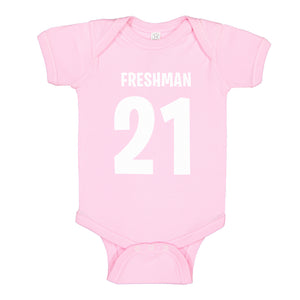 Baby Onesie Freshman 21 100% Cotton Infant Bodysuit