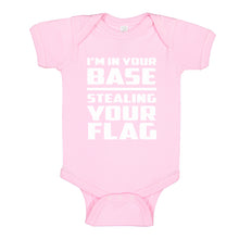Baby Onesie I'm In Your Base Stealing Your Flag 100% Cotton Infant Bodysuit