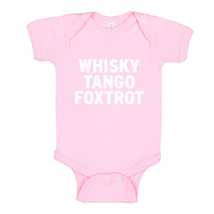 Baby Onesie WHISKY TANGO FOXTROT 100% Cotton Infant Bodysuit
