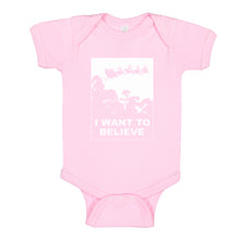 Baby Onesie I Want to Believe Santa 100% Cotton Infant Bodysuit