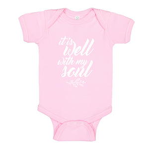 Baby Onesie It is Well with My Soul 100% Cotton Infant Bodysuit