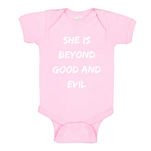 Baby Onesie She is Beyond Good and Evil 100% Cotton Infant Bodysuit