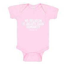 Baby Onesie No Religion Higher than Humanity 100% Cotton Infant Bodysuit