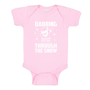 Baby Onesie Dabbing through the Snow 100% Cotton Infant Bodysuit
