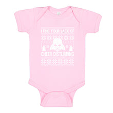 Baby Onesie I Find Your Lack of Cheer Disturbing 100% Cotton Infant Bodysuit