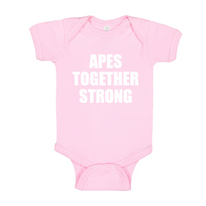 Baby Onesie APES TOGETHER STRONG 100% Cotton Infant Bodysuit