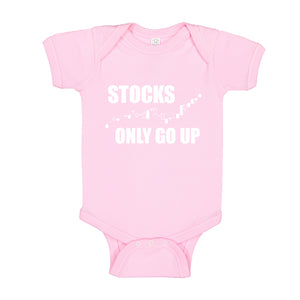 Baby Onesie STOCKS ONLY GO UP 100% Cotton Infant Bodysuit