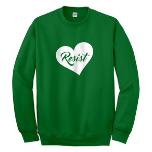Crewneck Resist Heart Unisex Sweatshirt