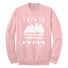 Crewneck We Wish You a Hairy Christmas Unisex Sweatshirt