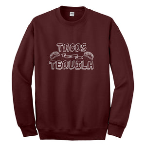 Crewneck Tacos and Tequila Unisex Sweatshirt