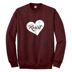 Crewneck Resist Heart Unisex Sweatshirt