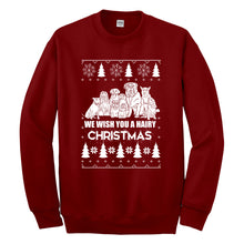 Crewneck We Wish You a Hairy Christmas Unisex Sweatshirt
