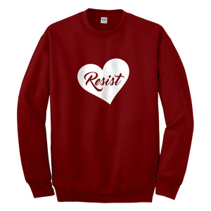 Crewneck Resist Heart Unisex Sweatshirt