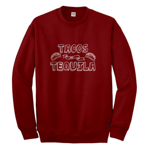 Crewneck Tacos and Tequila Unisex Sweatshirt