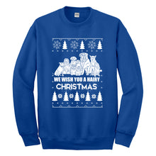 Crewneck We Wish You a Hairy Christmas Unisex Sweatshirt