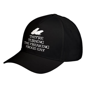 Hat They're Turning the Freaking Frogs Gay! Baseball Cap