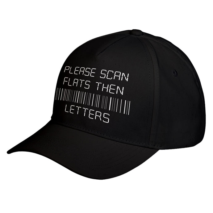 Hat Please Scan Flats Then Letters Baseball Cap