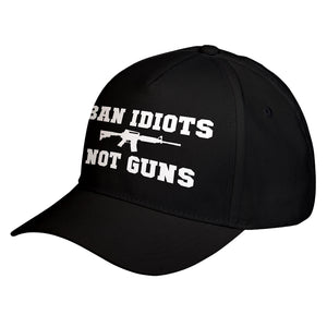 Hat Ban Idiots Not Guns Baseball Cap