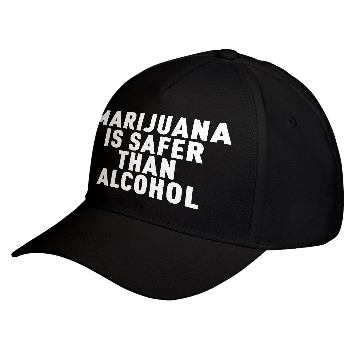 Hat Marijuana is Safer Baseball Cap