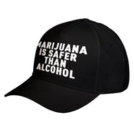 Hat Marijuana is Safer Baseball Cap
