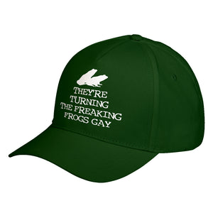 Hat They're Turning the Freaking Frogs Gay! Baseball Cap