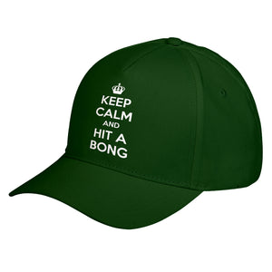 Hat Keep Calm and Hit a Bong Baseball Cap