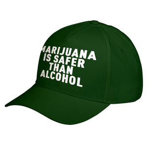 Hat Marijuana is Safer Baseball Cap