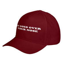 Hat It Goes Over Your Nose Baseball Cap