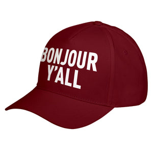 Hat Bonjour Yall Baseball Cap