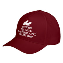 Hat They're Turning the Freaking Frogs Gay! Baseball Cap