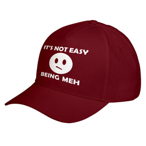 Hat Not Easy Being Meh Baseball Cap