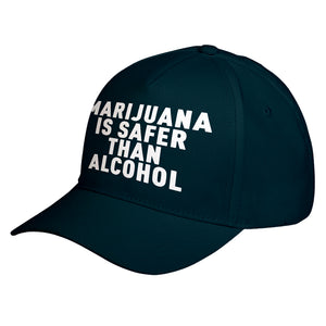 Hat Marijuana is Safer Baseball Cap