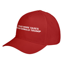 Hat I PAID MORE TAXES THAN DONALD TRUMP Baseball Cap