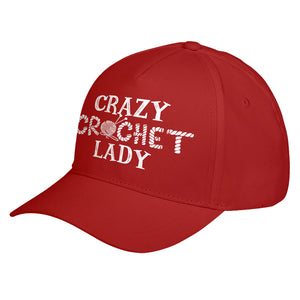 Hat Crazy Crochet Lady Baseball Cap