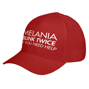 Hat Melania Blink Twice if You Need Help! Baseball Cap