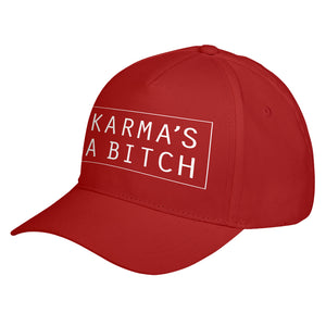 Hat Karma's a Bitch Baseball Cap