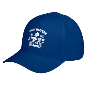 Hat What Happens on the Route Stays on the Route Baseball Cap
