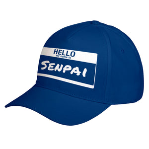 Hat Hello My Name is Senpai Baseball Cap